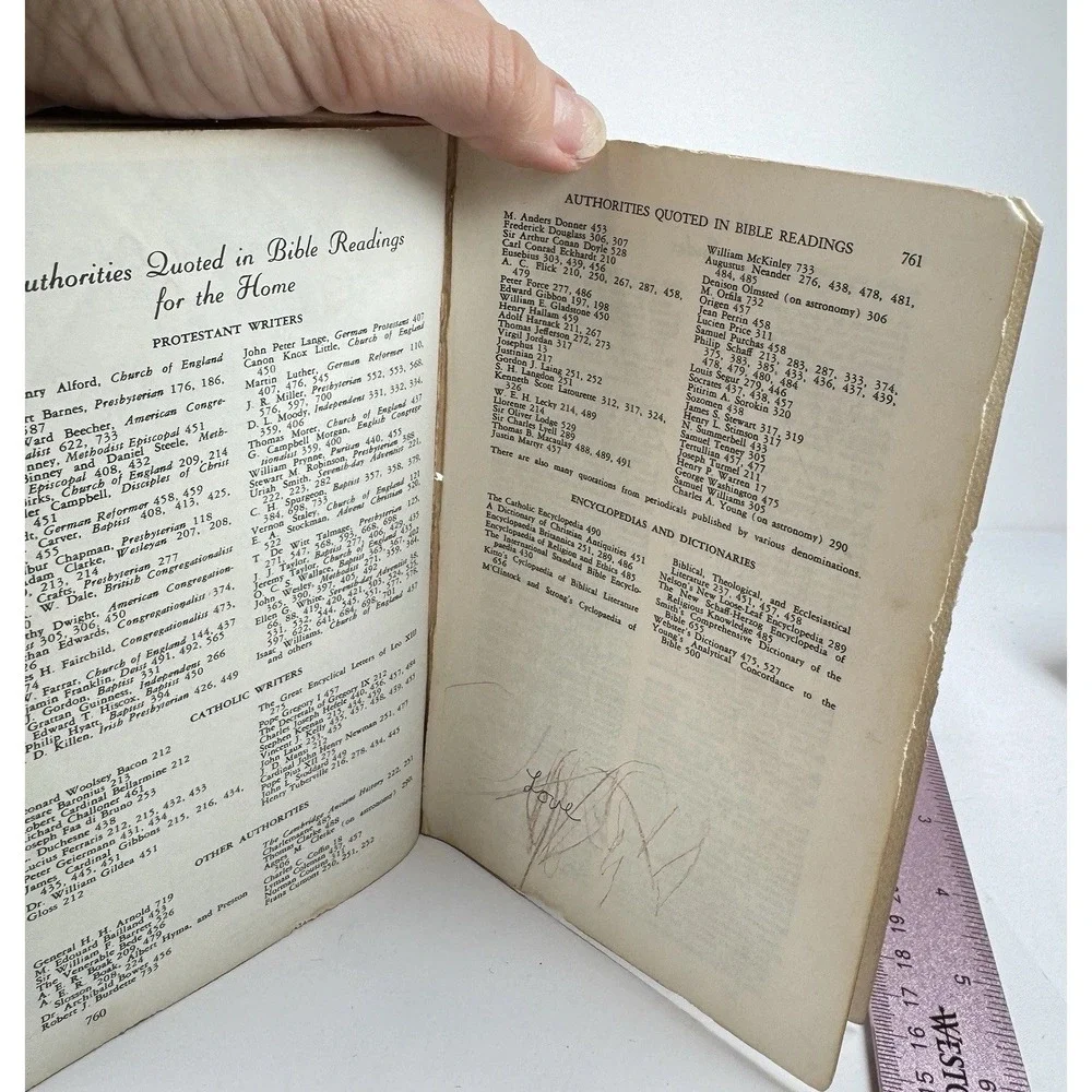 VTG 1958 Bible Readings For The Home Softcover Vital Scripture‎ Study Christian
